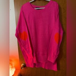 NWOT Studio Park x Amy Stran Girlfriend Sweater With
Heart Elbows